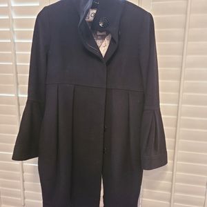 Lambs wool black women's jacket